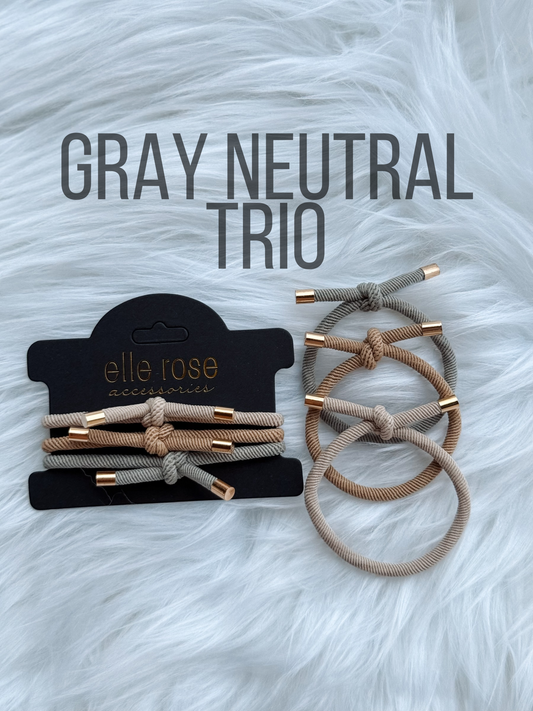 Elastic Hair Tie / Bracelet Trio