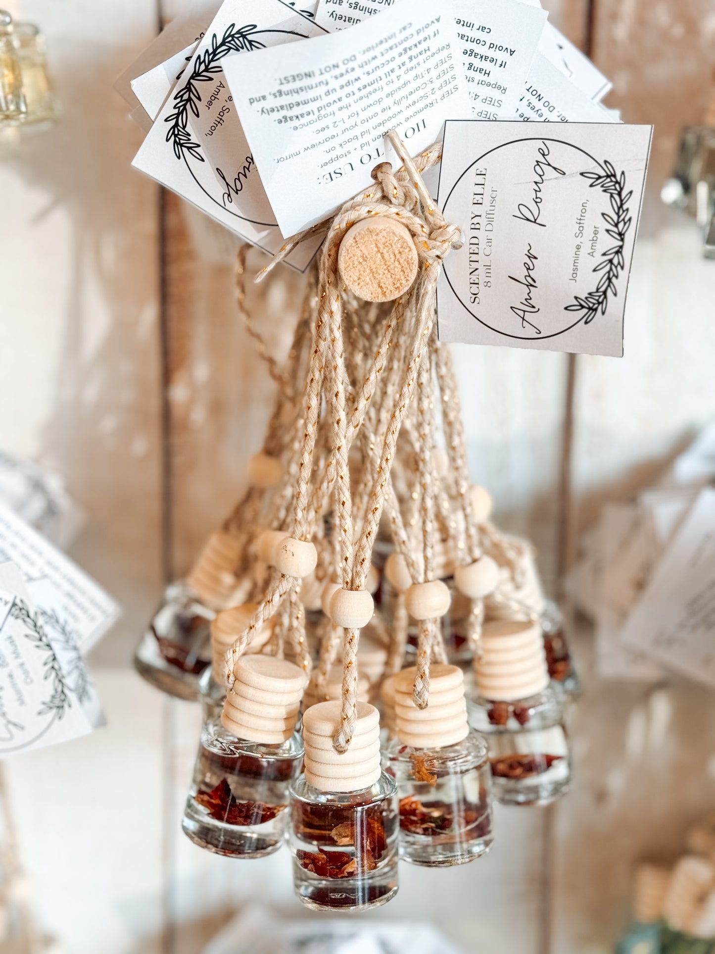 Amber Rouge Car Diffuser (Baccarat Rouge 540 Dupe)