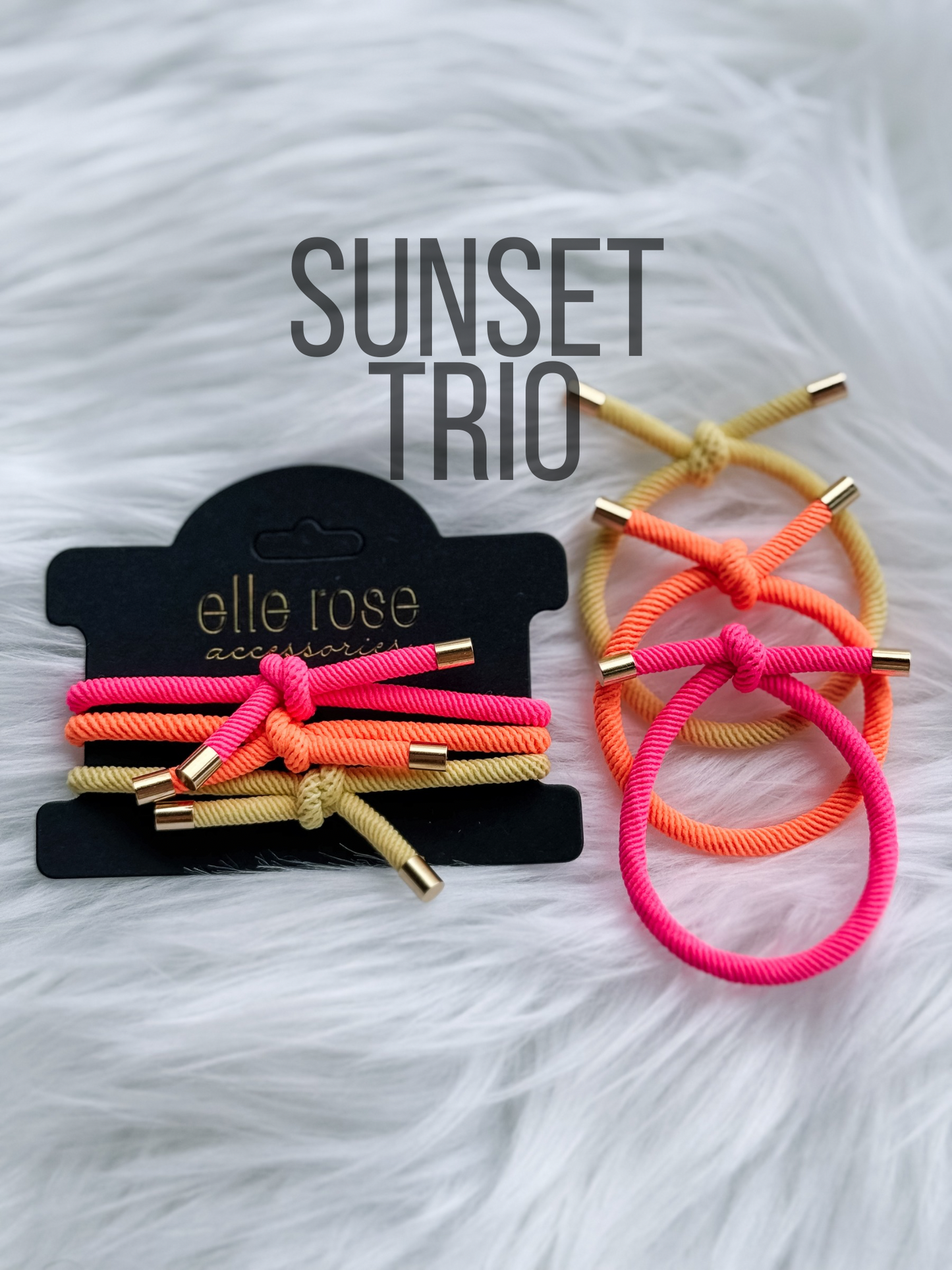 Elastic Hair Tie / Bracelet Trio