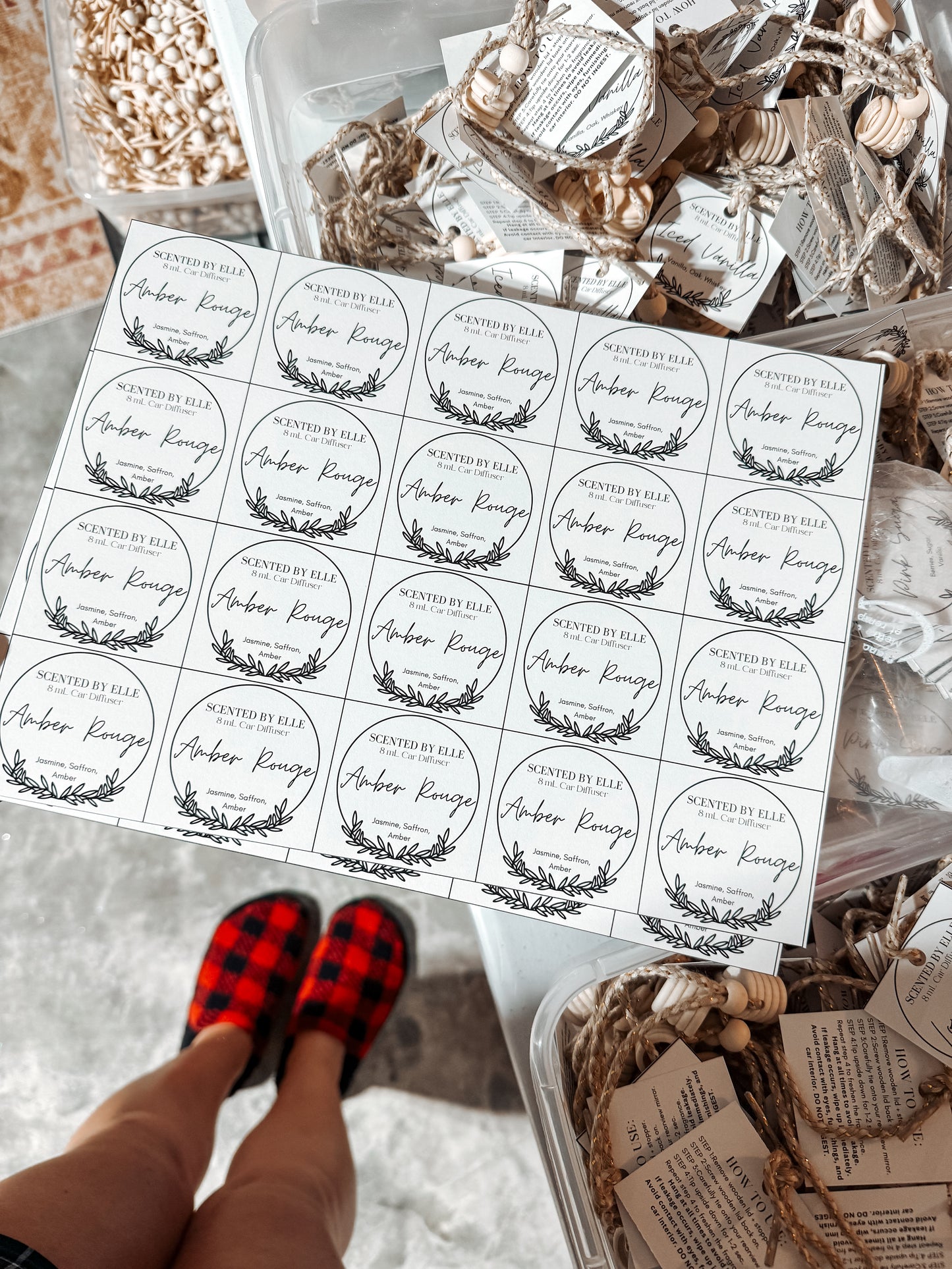 Amber Rouge Car Diffuser (Baccarat Rouge 540 Dupe)