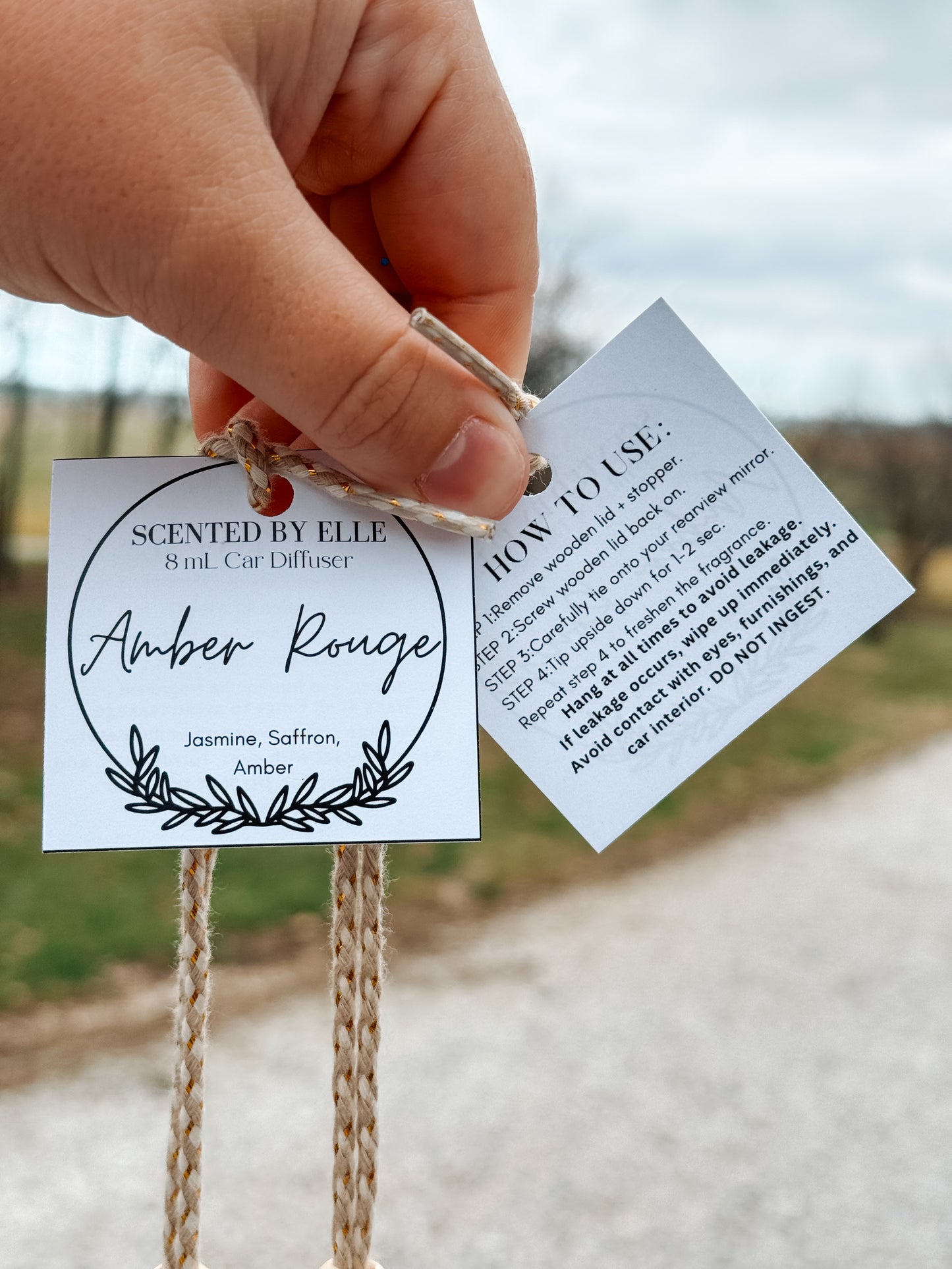 Amber Rouge Car Diffuser (Baccarat Rouge 540 Dupe)